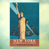 ニューヨークシティヴィンテージトラベルリバティスカイライン ウィンドウサイン (シート3)