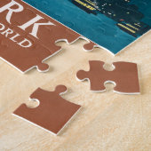 ニューヨークシティヴィンテージトラベルリバティスカイライン ジグソーパズル (側面)