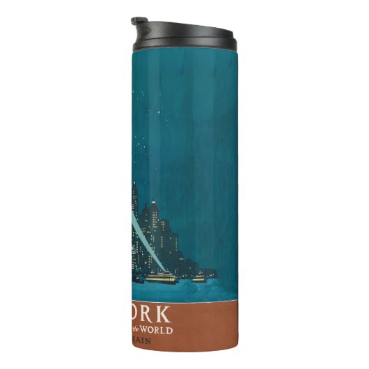 ニューヨークシティヴィンテージトラベルリバティスカイライン タンブラー (回転右)