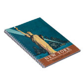 ニューヨークシティヴィンテージトラベルリバティスカイライン ノートブック (右側)