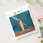 ニューヨークシティヴィンテージトラベルリバティスカイライン フェイバーバッグ (封をした状態)