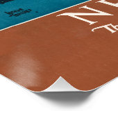 ニューヨークシティヴィンテージトラベルリバティスカイライン ポスター (コーナー)