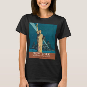 ニューヨークシティヴィンテージトラベルリバティスカイライン Tシャツ