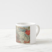 ニューヨークシティヴィンテージリバティスカイラインシンボルアート エスプレッソカップ (正面右)
