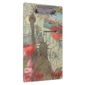 ニューヨークシティヴィンテージリバティスカイラインシンボルアート クリップボード (右)