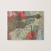 ニューヨークシティヴィンテージリバティスカイラインシンボルアート ジグソーパズル (横)