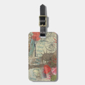 ニューヨークシティヴィンテージリバティスカイラインシンボルアート ラゲッジタグ (正面縦)