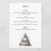ニューヨークシティーのウェディングケーキ メニュー (正面)