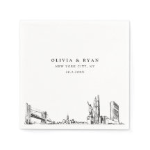 ニューヨークシティー結婚のミニマル紙