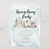 ニューヨークシティー お別れパーティー招待状 招待状 (正面/裏面)