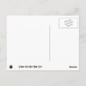 ニューヨークシティ上空の嵐 ポストカード (裏面)