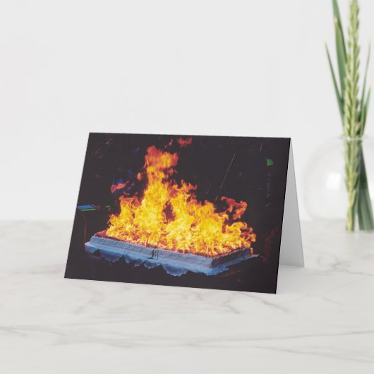 ニューヨークシティ公園の非常に熱いケーキ 招待状 (正面)