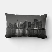 ニューヨークシティ夜スカイライン ランバークッション (裏面)