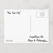 ニューヨークシティ夜歩行CricketDiane ポストカード (裏面)