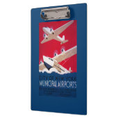 ニューヨークシティ市空港ヴィンテージポスター クリップボード (左)