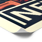 ニューヨークシティ建物ヴィンテージバルコニービュー ポスター (角)