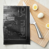 ニューヨークシティ手タオル キッチンタオル (四つ折り)