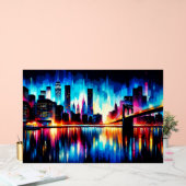 ニューヨークシティ抽象芸術1103 アクリルサイン (ウェディング)