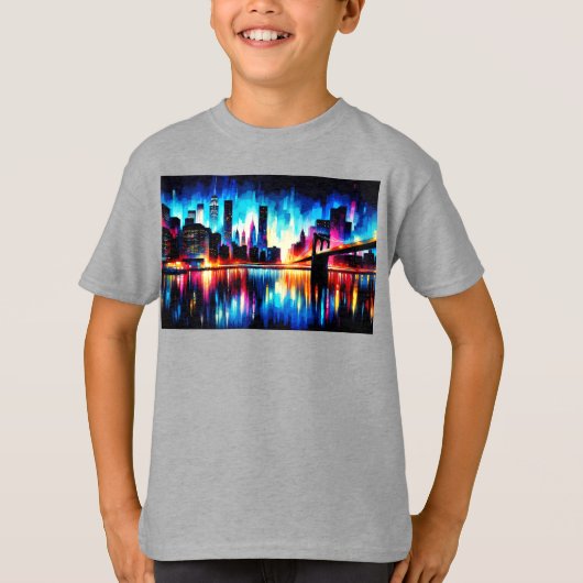 ニューヨークシティ抽象芸術1103 Tシャツ (正面)