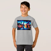 ニューヨークシティ抽象芸術1103 Tシャツ (正面フル)