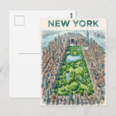 ニューヨークシティ旅行のはがき ポストカード (正面/裏面)