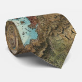 ニューヨークシティ港(1864年)のヴィンテージの地図 ネクタイ (ロール)