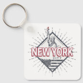 ニューヨークシティ統一された州ヴィンテージUSAお土産 キーホルダー (正面)