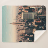 ニューヨークシティ超高層ビルズルーフテラスアーバンビュー シェルパブランケット (正面(横))