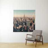 ニューヨークシティ超高層ビルズルーフテラスアーバンビュー タペストリー (インサイチュ)