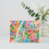 ニューヨークシティ通りの地図 ポストカード (スタンド正面)