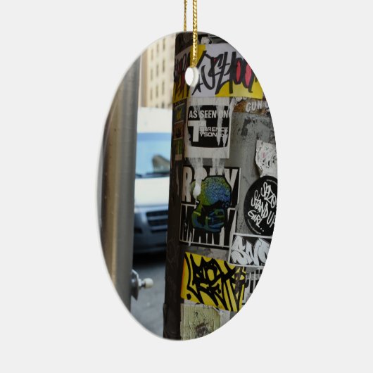 ニューヨークシティ通りアートアーバンフォトグラフィーNYC セラミックオーナメント (右)