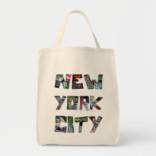 ニューヨークシティ通りアートグラフィティNYC トートバッグ