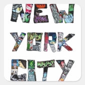ニューヨークシティ通りアート スクエアシール (正面)