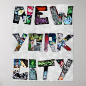 ニューヨークシティ通りアート ポスター (正面)