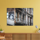 ニューヨークシティ通りグラフィティ写真 キャンバスプリント (インサイチュ (リビング))