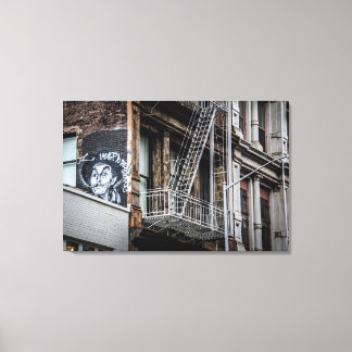 ニューヨークシティ通りグラフィティ写真 キャンバスプリント