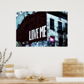 ニューヨークシティ通りグラフィティ写真 ポスター (キッチン)