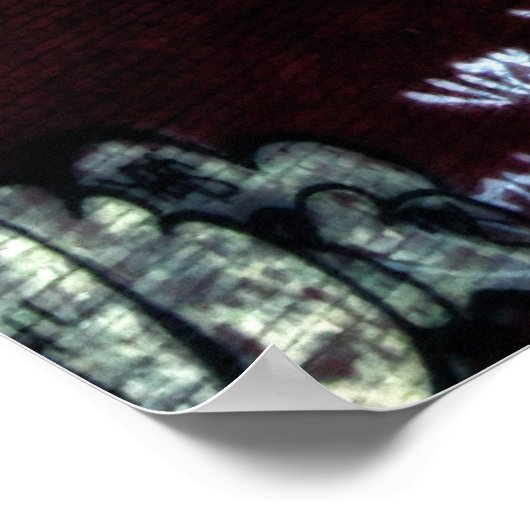 ニューヨークシティ通りグラフィティ写真 ポスター (角)