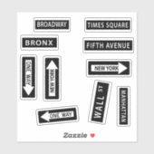 ニューヨークシティ通りシンボルや象徴セット シール (シート)