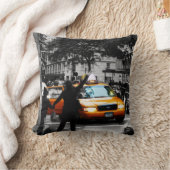 ニューヨークシティ通りシーン クッション (ブランケット)