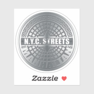 ニューヨークシティ通りマンハッタン シール