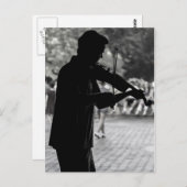 ニューヨークシティ通りミュージシャン ポストカード (正面/裏面)