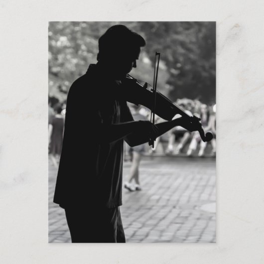 ニューヨークシティ通りミュージシャン ポストカード (正面)