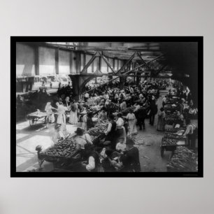 ニューヨークシティ1915年の東側の食糧市場 ポスター