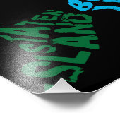 ニューヨークシティ5ボロウスカリグラムの地図 フォトプリント            (角)