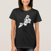 ニューヨークシティ5ボロウスマップサミナリークイーンズマナ Tシャツ (正面)