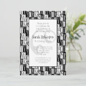 ニューヨークシティ60thバースデーパーティマンハッタンスタイル 招待状 (スタンド正面)