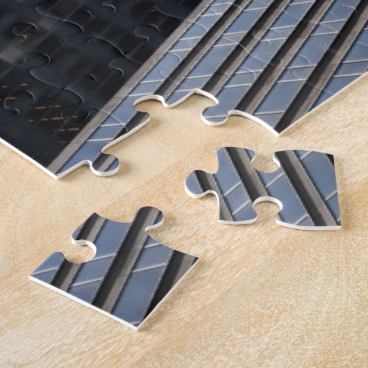 ニューヨークシティ6thアベニュー超高層ビルNYC建物 ジグソーパズル (側面)