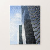 ニューヨークシティ6thアベニュー超高層ビルNYC建物 ジグソーパズル (縦)