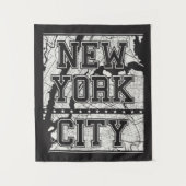 ニューヨークシティ|の通り地図 タペストリー (正面)